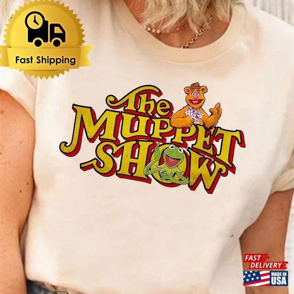 Retro The Muppets Show Shirt Fozzie Bear Kermit Frog 80S tshirt